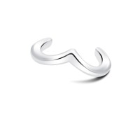 Moustache Silver Ear Cuff EC-1222